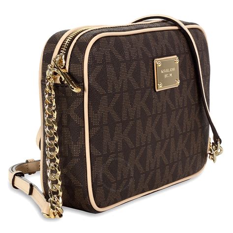 michael kors bags crossbody brown|michael kors brown suede purse.